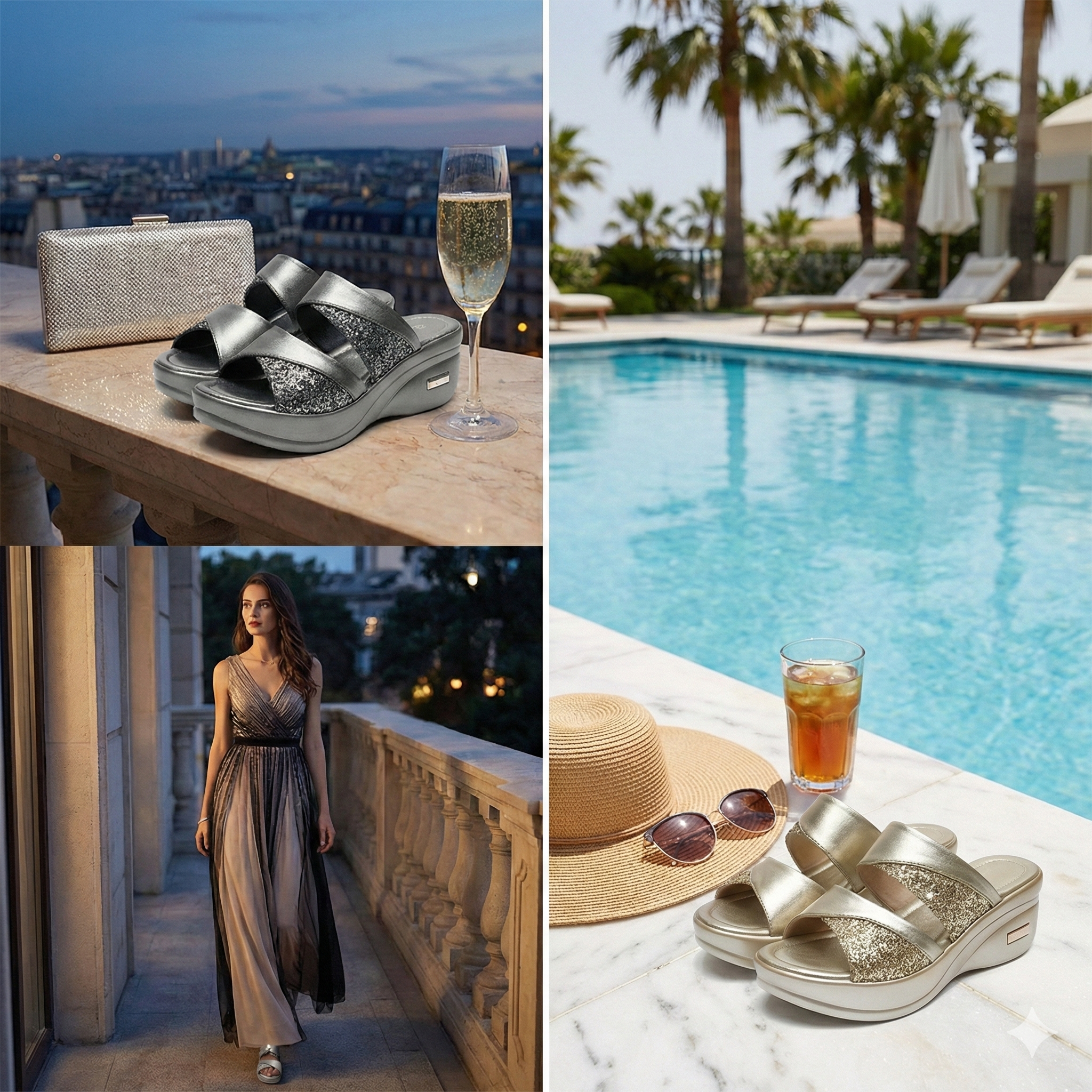 CrystalGlam™ - Escarpins Talons Aiguilles Cristal Femme